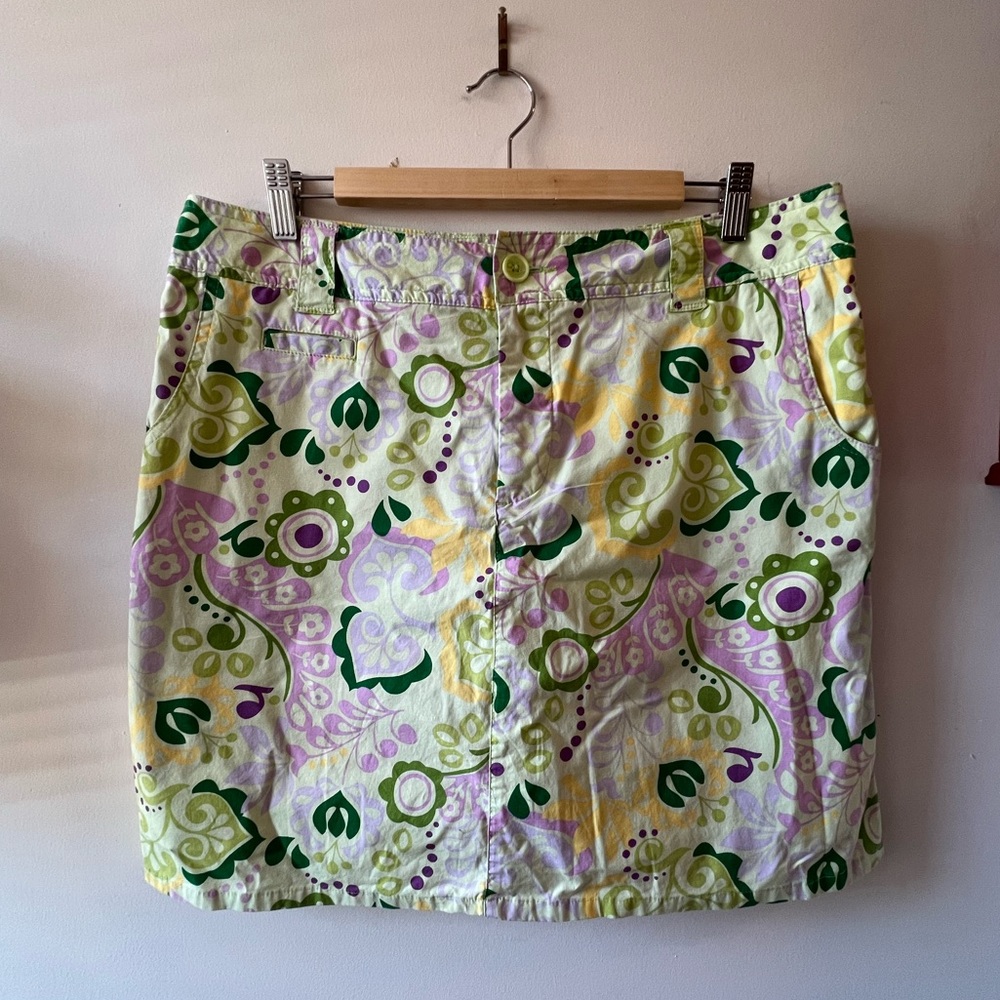White Stag Floral Y2K Vintage Style Skort 14 EUC